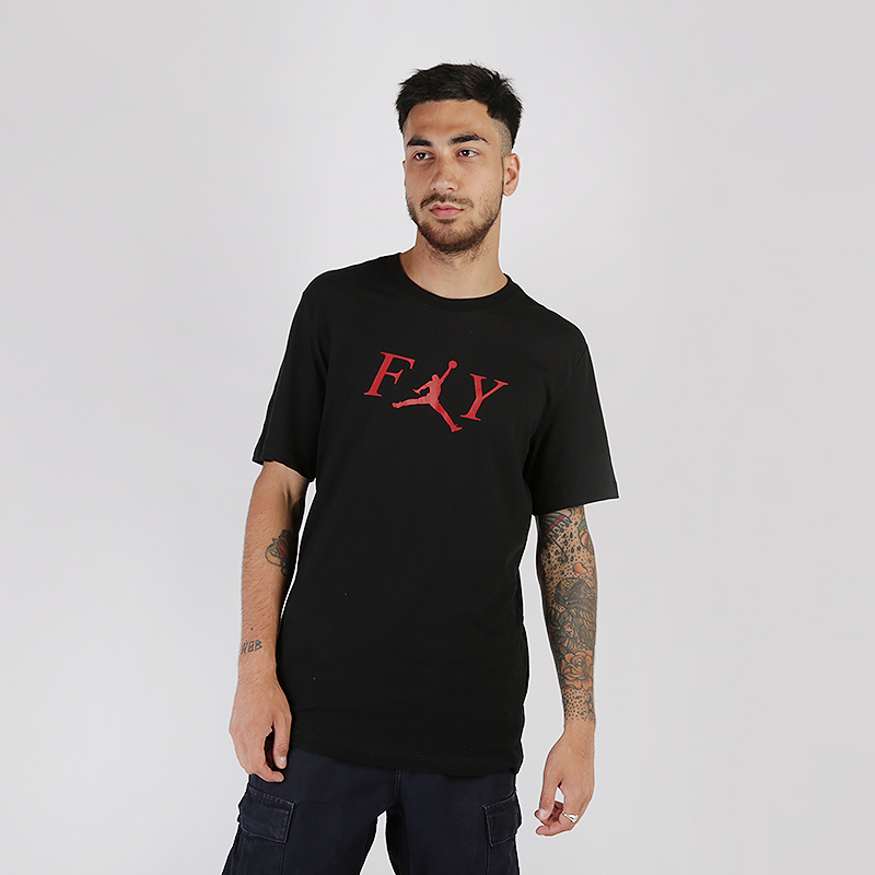 мужская черная футболка Jordan Fly T-Shirt AT8932-010 - цена, описание, фото 1